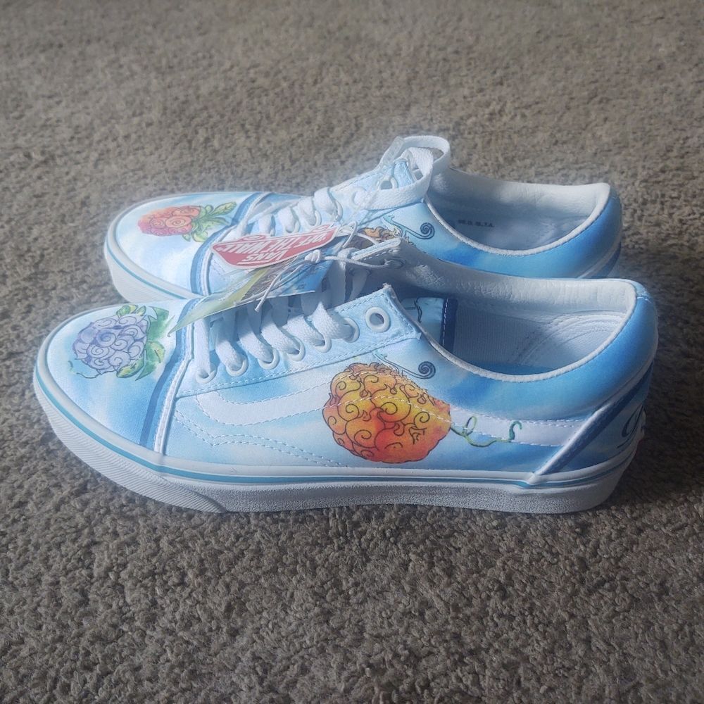 Vans X One Piece Old Skool Sneakers Devil Fruit Sneakers BRAND NEW WITH TAGS - Picture 3 of 8